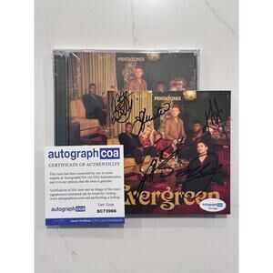 PENTATONIX SIGNED EVERGREEN CD Auto AUTOGRAPHED COA ACOA #2